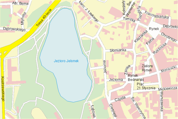 Mapa ( Plan ) Gniezna. Warstwa gwna. Gniezno - Wielkopolska.    
   Warstwa gwna prezentuje ukad ulic Gniezna, oraz okolicznych miejscowoci. Zaznaczono: gwne trasy komunikacyjne, trasy przelotowe Gniezna, jeziora, rzeki, trasy kolejowe, tereny zielone, przemysowe i zarysy zabudowa. Mapa wykonana jest w skali 1:10 000 - warstwa podstawowa oraz w wikszych skalach.

Gniezno - warstwa gwna Internetowego Planu Gniezna serwisu Cyber Wielkopolska.